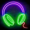 ADVPRO Headphone Ultra-Bright LED Neon Sign fn-i4075 - Multi-Color 5