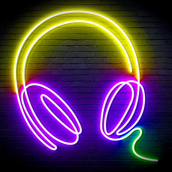 ADVPRO Headphone Ultra-Bright LED Neon Sign fn-i4075 - Multi-Color 6