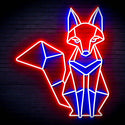 ADVPRO Origami Fox Ultra-Bright LED Neon Sign fn-i4076 - Blue & Red
