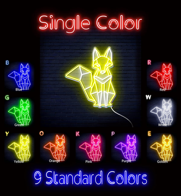 ADVPRO Origami Fox Ultra-Bright LED Neon Sign fn-i4076 - Classic
