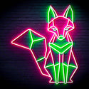 ADVPRO Origami Fox Ultra-Bright LED Neon Sign fn-i4076 - Green & Pink