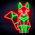 ADVPRO Origami Fox Ultra-Bright LED Neon Sign fn-i4076 - Green & Red