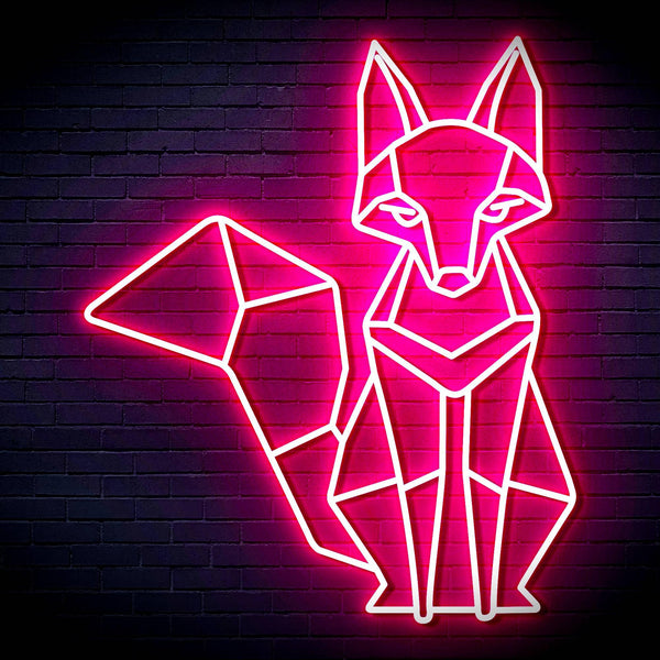 ADVPRO Origami Fox Ultra-Bright LED Neon Sign fn-i4076 - Pink