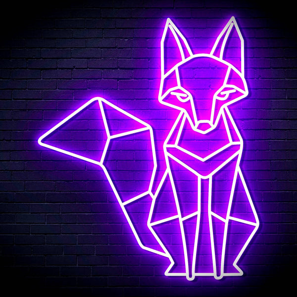 ADVPRO Origami Fox Ultra-Bright LED Neon Sign fn-i4076 - Purple