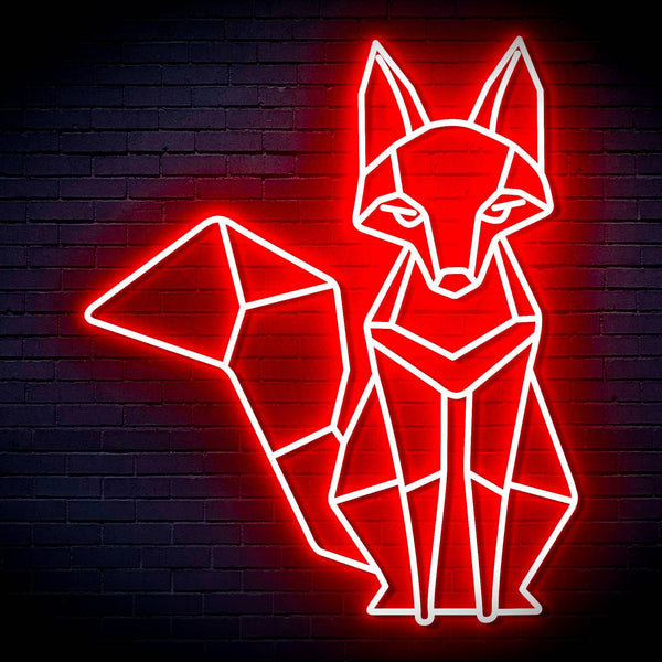 ADVPRO Origami Fox Ultra-Bright LED Neon Sign fn-i4076 - Red
