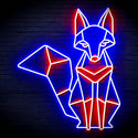 ADVPRO Origami Fox Ultra-Bright LED Neon Sign fn-i4076 - Red & Blue