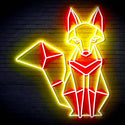 ADVPRO Origami Fox Ultra-Bright LED Neon Sign fn-i4076 - Red & Yellow