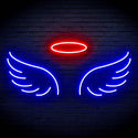 ADVPRO Pair of Angel Wings Ultra-Bright LED Neon Sign fn-i4077 - Blue & Red