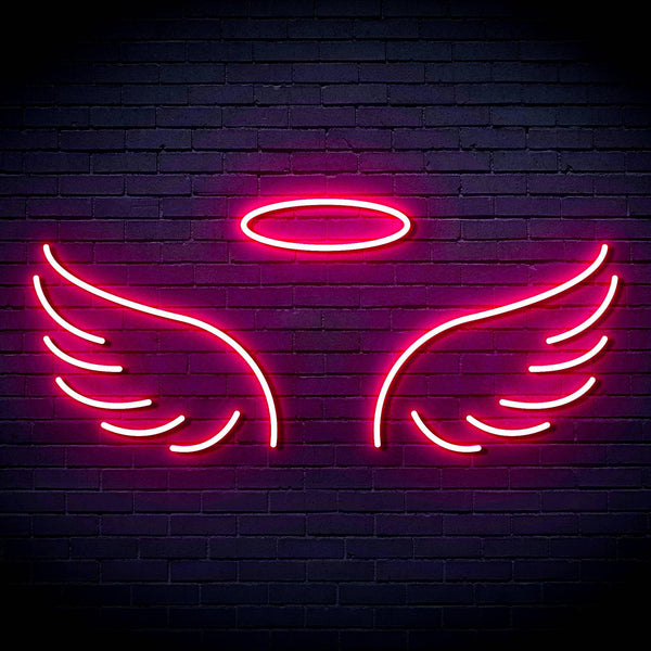 ADVPRO Pair of Angel Wings Ultra-Bright LED Neon Sign fn-i4077 - Pink