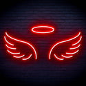 ADVPRO Pair of Angel Wings Ultra-Bright LED Neon Sign fn-i4077 - Red