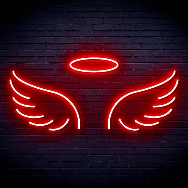 ADVPRO Pair of Angel Wings Ultra-Bright LED Neon Sign fn-i4077 - Red