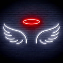 ADVPRO Pair of Angel Wings Ultra-Bright LED Neon Sign fn-i4077 - White & Red