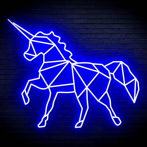 ADVPRO Origami Unicorn Ultra-Bright LED Neon Sign fn-i4078 - Blue