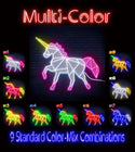ADVPRO Origami Unicorn Ultra-Bright LED Neon Sign fn-i4078 - Multi-Color