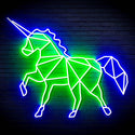 ADVPRO Origami Unicorn Ultra-Bright LED Neon Sign fn-i4078 - Green & Blue