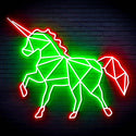 ADVPRO Origami Unicorn Ultra-Bright LED Neon Sign fn-i4078 - Green & Red