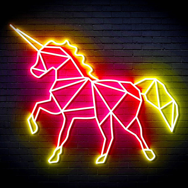 ADVPRO Origami Unicorn Ultra-Bright LED Neon Sign fn-i4078 - Multi-Color 2