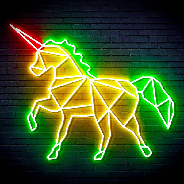 ADVPRO Origami Unicorn Ultra-Bright LED Neon Sign fn-i4078 - Multi-Color 4