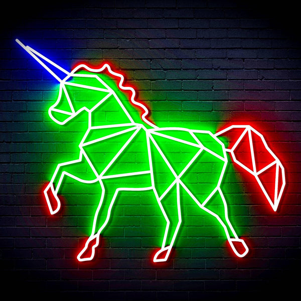 ADVPRO Origami Unicorn Ultra-Bright LED Neon Sign fn-i4078 - Multi-Color 5