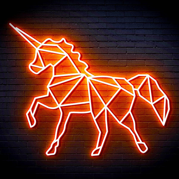 ADVPRO Origami Unicorn Ultra-Bright LED Neon Sign fn-i4078 - Orange