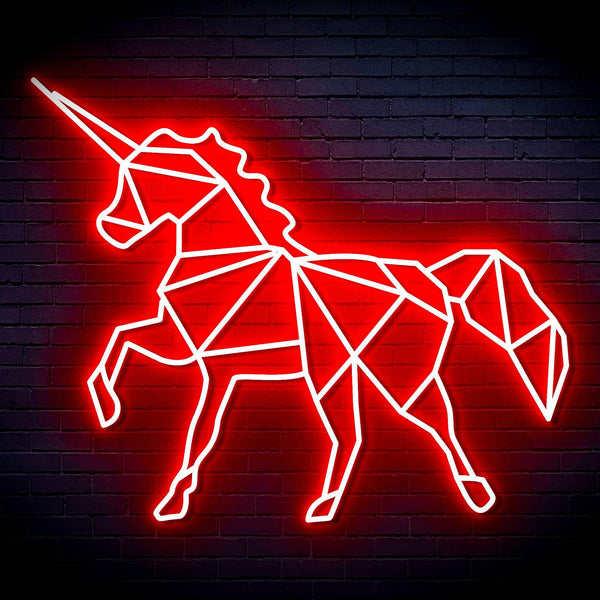 ADVPRO Origami Unicorn Ultra-Bright LED Neon Sign fn-i4078 - Red