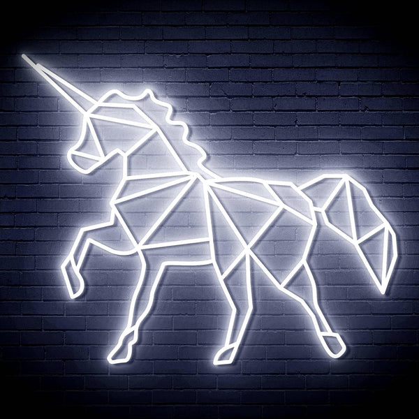 ADVPRO Origami Unicorn Ultra-Bright LED Neon Sign fn-i4078 - White
