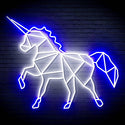 ADVPRO Origami Unicorn Ultra-Bright LED Neon Sign fn-i4078 - White & Blue