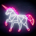 ADVPRO Origami Unicorn Ultra-Bright LED Neon Sign fn-i4078 - White & Pink