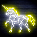 ADVPRO Origami Unicorn Ultra-Bright LED Neon Sign fn-i4078 - White & Yellow