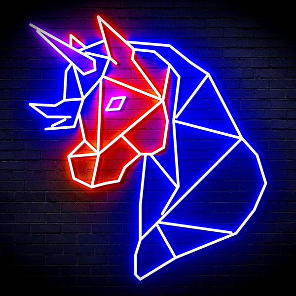ADVPRO Origami Unicorn Head Face Ultra-Bright LED Neon Sign fn-i4079 - Multi-Color 5
