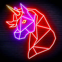 ADVPRO Origami Unicorn Head Face Ultra-Bright LED Neon Sign fn-i4079 - Multi-Color 7