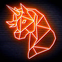 ADVPRO Origami Unicorn Head Face Ultra-Bright LED Neon Sign fn-i4079 - Orange
