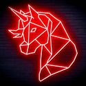 ADVPRO Origami Unicorn Head Face Ultra-Bright LED Neon Sign fn-i4079 - Red