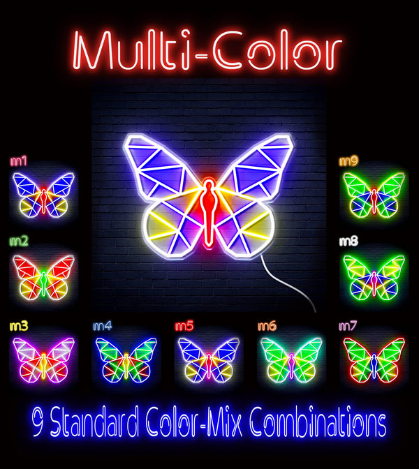 ADVPRO Origami Butterfly Ultra-Bright LED Neon Sign fn-i4080 - Multi-Color