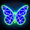 ADVPRO Origami Butterfly Ultra-Bright LED Neon Sign fn-i4080 - Green & Blue