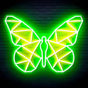 ADVPRO Origami Butterfly Ultra-Bright LED Neon Sign fn-i4080 - Green & Yellow