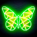 ADVPRO Origami Butterfly Ultra-Bright LED Neon Sign fn-i4080 - Green & Yellow