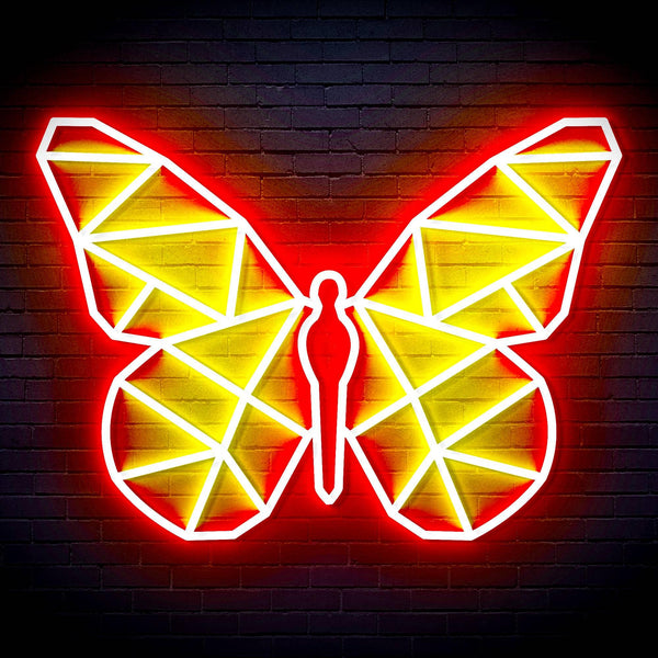 ADVPRO Origami Butterfly Ultra-Bright LED Neon Sign fn-i4080 - Red & Yellow