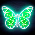 ADVPRO Origami Butterfly Ultra-Bright LED Neon Sign fn-i4080 - White & Green