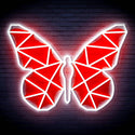 ADVPRO Origami Butterfly Ultra-Bright LED Neon Sign fn-i4080 - White & Red