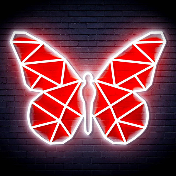 ADVPRO Origami Butterfly Ultra-Bright LED Neon Sign fn-i4080 - White & Red