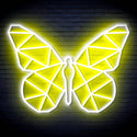 ADVPRO Origami Butterfly Ultra-Bright LED Neon Sign fn-i4080 - White & Yellow