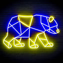 ADVPRO Origami Bear Ultra-Bright LED Neon Sign fn-i4081 - Blue & Yellow