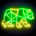 ADVPRO Origami Bear Ultra-Bright LED Neon Sign fn-i4081 - Green & Yellow