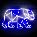 ADVPRO Origami Bear Ultra-Bright LED Neon Sign fn-i4081 - White & Blue