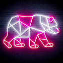 ADVPRO Origami Bear Ultra-Bright LED Neon Sign fn-i4081 - White & Pink