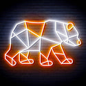 ADVPRO Origami Bear Ultra-Bright LED Neon Sign fn-i4081 - White & Orange