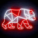 ADVPRO Origami Bear Ultra-Bright LED Neon Sign fn-i4081 - White & Red