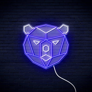 ADVPRO Origami Bear Head Face Ultra-Bright LED Neon Sign fn-i4082
