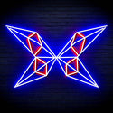 ADVPRO Origami Butterfly Ultra-Bright LED Neon Sign fn-i4083 - Blue & Red
